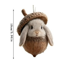 YIKA Christma Forest Animal Acorn Ornaments – Cozy Forest Christmas Ornaments, Acrylic Cute Forest Animal Christmas Trees Hanging Decorations,Rustic Nature-Themed Home Decor, Animal Lovers Gift