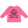 thumbnail image 3 of Inktastic Nana Papa Love Me Grandchild Boys or Girls Long Sleeve Toddler T-Shirt, 3 of 5