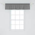 thumbnail image 2 of Ambesonne Abstract Window Valance, Striped Diamond Shapes, 54" X 12", Charcoal Grey and White, 2 of 3