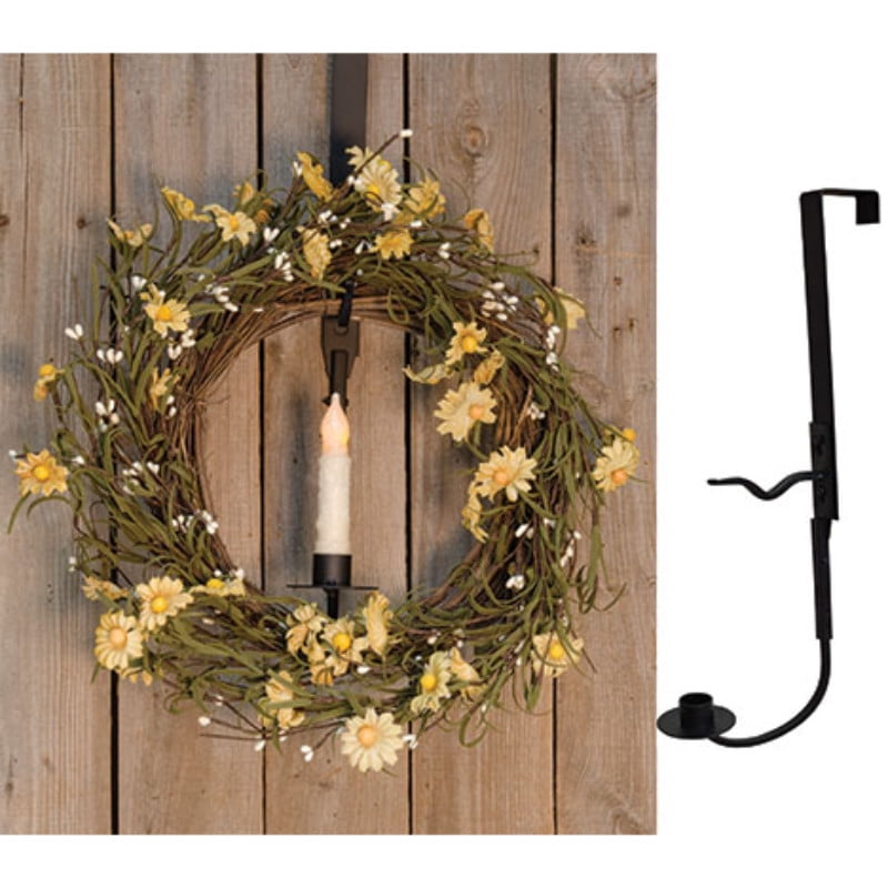 Wreath & Candle Holder (2 pieces)