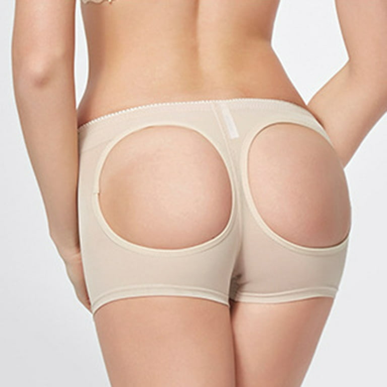 Homgro Women's Seamless Butt Lifter Body Shaper Hip Enhancer Buttless  Panties Booty Lifting Shapewear Underwear Nude 14