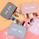 thumbnail image 4 of Rosa Gris Azul Púrpura Juego de 4 Piezas Embrague Cosmético Impermeable Pequeño Embrague de Lona Mini Bolsa de Monedas Portátil para Mujer Bolsa de Cosméticos para Mujer Viajes Compras ER, 4 of 5