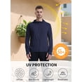 thumbnail image 6 of TRYSIL Men's UPF 50+ Sun Protection Hoodie Jacket Athletic Lightweight Full-Zip Long Sleeve Fishing Workout, 6 of 9