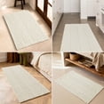 thumbnail image 5 of BULULOM Waffle Bathroom Rugs, Non Slip Washable Super Absorbent Quick Dry, Farmhouse Long Runner Bath Mat, 24"*60" Cream White, 5 of 8