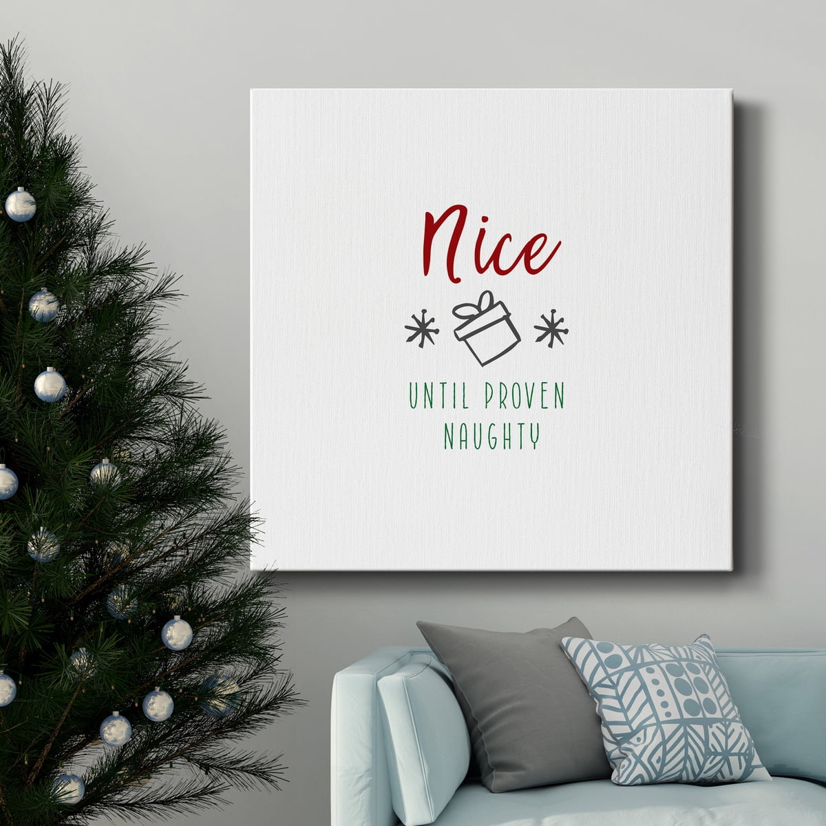 Navidad alegre - Premium Gallery Wrapped Canvas - Ready to Hang