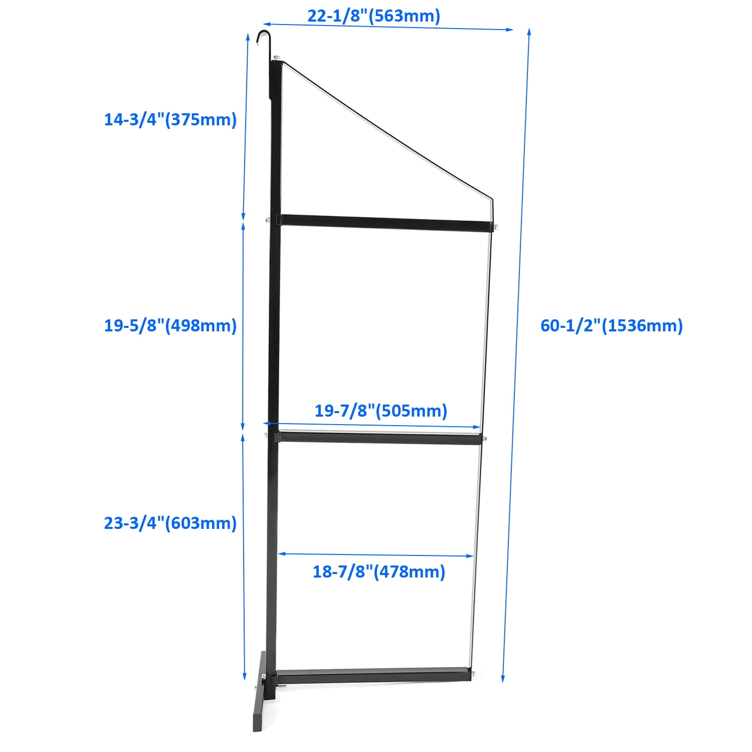 HECASA Cargo Shipping Container Shelving Brackets Instant Hook Hang Shelf Universal for Maximize Storage Cargo Space 4 Pack