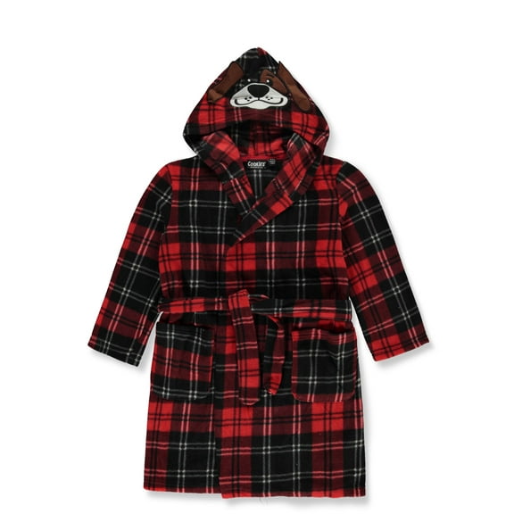Cookie's Boys' Plaid Kritter Bathrobe Color: red/multi Size: 2t