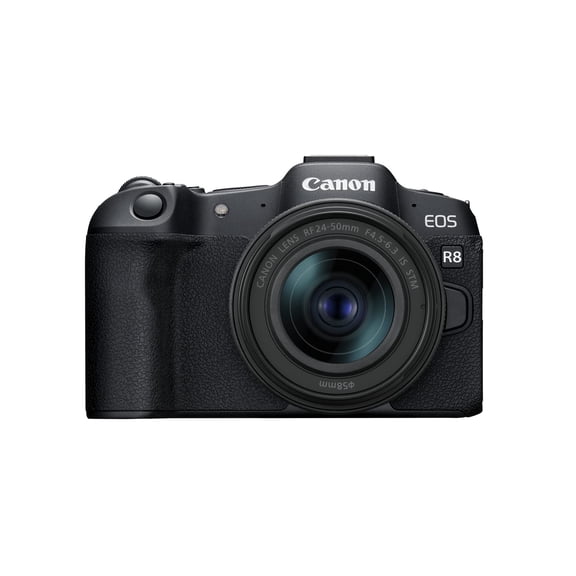 Canon EOS R8 Mirrorless Camera with RF 24-50mm f/4.5-6.3 IS STM Lens (International Version)