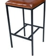 thumbnail image 6 of Butler Specialty Lazarus Leather & Metal Bar Stool In Brown, 6 of 9