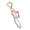 Pink, variant on Pearls Embellished Lip Balm Holder Keychain Cover Easy Clip On Design Decorative Pendant Charm For Teens Youth