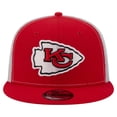 thumbnail image 2 of Men's New Era  Red Kansas City Chiefs Core Team 9FIFTY Trucker Snapback Hat, 2 of 7