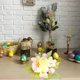 thumbnail image 5 of Decoraciones de Pascua, adornos de Pascua, candelabros con forma de huevo de Pascua, arreglos para mesa de sala de estar, corona de flores con velas, decoración de ambientes, accesorios para tazas de, 5 of 6