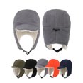 thumbnail image 2 of Deago Winter Trapper Hunting Hat with Visor Windproof Fleece Warm Russian Earflap Caps for Men and Women (Gray), 2 of 9