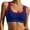 Blue, variant on High Support Sports Bras Women's Square Neck Racerback Sleeveless Cropped Tank Tops Fashion Color Block Ribbing Hem Comfortable Bra for Workout Gym Running Fitness Grey M