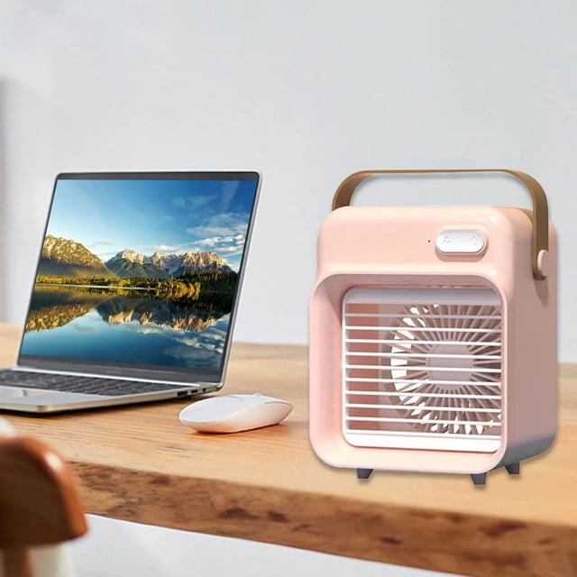 Enfriador de aire portátil, ventilador, humidificador, 150 ml, 3 velocidades