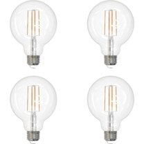 Diodesy- Pack of 4 G30/LED/FS/8.5W/922 G30 LED Globe Light Bulb, Dimmable Edison Bulb, 8.5 Watt (100W Equivalent), Antique Long Filament for Vanity Bathroom Bedroom, 2200K Amber Light, E26 Medium Base