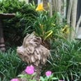 thumbnail image 3 of Homestyles 12 in. "Muttley" the Dog & "Scruffy" the Cat Muggly Animal Face Statue Planter Pot, 3 of 5