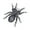 Gray, variant on Beautiful Spiders Shaped Brooch Exquisite Spiders Brooch Pin Inlayed with Rhinestones Stylish Collar Pin Ornament