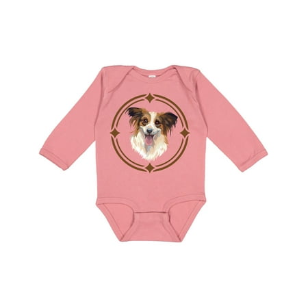 

Inktastic Papillon Dog Art Gift Gift Baby Boy or Baby Girl Long Sleeve Bodysuit
