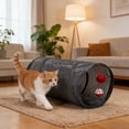 thumbnail image 4 of Interactive Cat Tunnel With Teaser And Crinkle Paper For Indoor Play Exercise And Exploration, 4 of 6