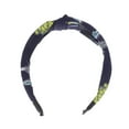 thumbnail image 4 of Unique Bargains 1 Pc Grace Pineapple Pattern Wide Cross Knot Headbands for Women Navy Blue, 4 of 6