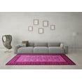 thumbnail image 3 of Ahgly Company Indoor Square Persian Pink Traditional Area Rugs, 5' Square, 3 of 4