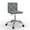 Gray, variant on VECELO PU Leather Armless Office Chair with Wide Seat, Adjustable Height Mid-Back Task Chair, 360° Rolling Swivel Vanity Chair for Home Office,Grey