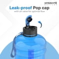 thumbnail image 2 of HYDRATE XL Jug Half Gallon Water Bottle - BPA Free, Flip Cap, Ideal for Gym - Color, 2 of 6
