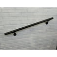 thumbnail image 4 of Aluminum Handrail Direct OHR Handrail Section with Mounts (14' Length,Black Sand) USA Made, 4 of 5
