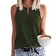 thumbnail image 1 of Camisa Sin Mangas para Mujer, Camiseta Sin Mangas Con Cuello Redondo en la parte Delantera, Informal, Holgada, De Color Sólido, Para Fiestas y Compras, 1 of 2