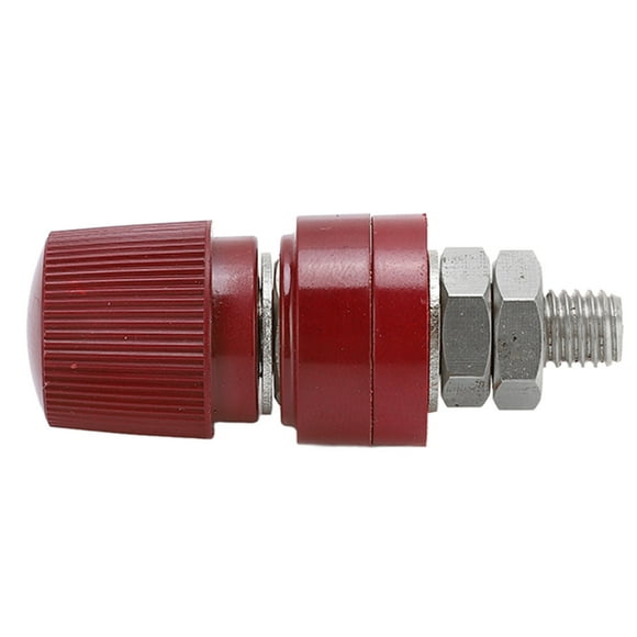 Terminal Post, Multipurpose Stable Flexible Banana Socket Nickel Plated Brass For Electronic Instrument Red