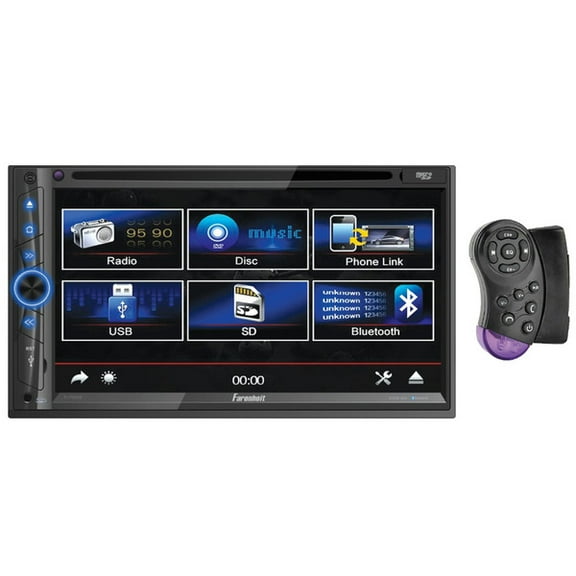 Farenheit TI-702HB Android Phonelink 7" LCD Car DVD Player with Bluetooth, and Remote