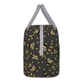 thumbnail image 6 of Lafuoo Bee Pattern Large Portable Insulated Lunch Bag, Waterproof Zipper Insulated Lunch Bag for Men and Women-One Size, 6 of 7
