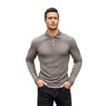 thumbnail image 3 of COOFANDY Men's Casual Polo Shirts Long Sleeve Textured Knit Tee Shirt Wrok Tshirts, 3 of 8