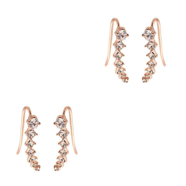 Pendientes Sonducket 7 Crystal Ear Cuffs Hoop Climber Accesorios de joyería Type5 NO5