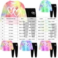 thumbnail image 3 of mgoYE Kids Girl Clothes Tie Dye Long Sleeve Cute Pattern Top and Pants Toddler Girl Fall Spring Outfits Pant Set, 3 of 6