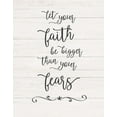 thumbnail image 2 of Carpentieri, Natalie 12x14 White Modern Wood Framed Museum Art Print Titled - Faith Fears, 2 of 4