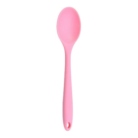 

1Pc Silicone Spoons Heat Kitchen Cooking Utensil Spoon For Cooking Mixing Stirring And Serving