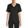 ClimateRight by Cuddl Duds Scrubs Women’s and Women's Plus Woven Top with Anti-Bacterial Technology
