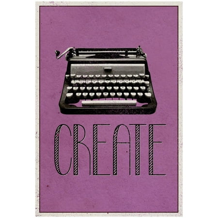 Posters College Dorm Create Retro Typewriter Player Art Poster Print Hipster Motivational College Dorm Print Wall Art ()