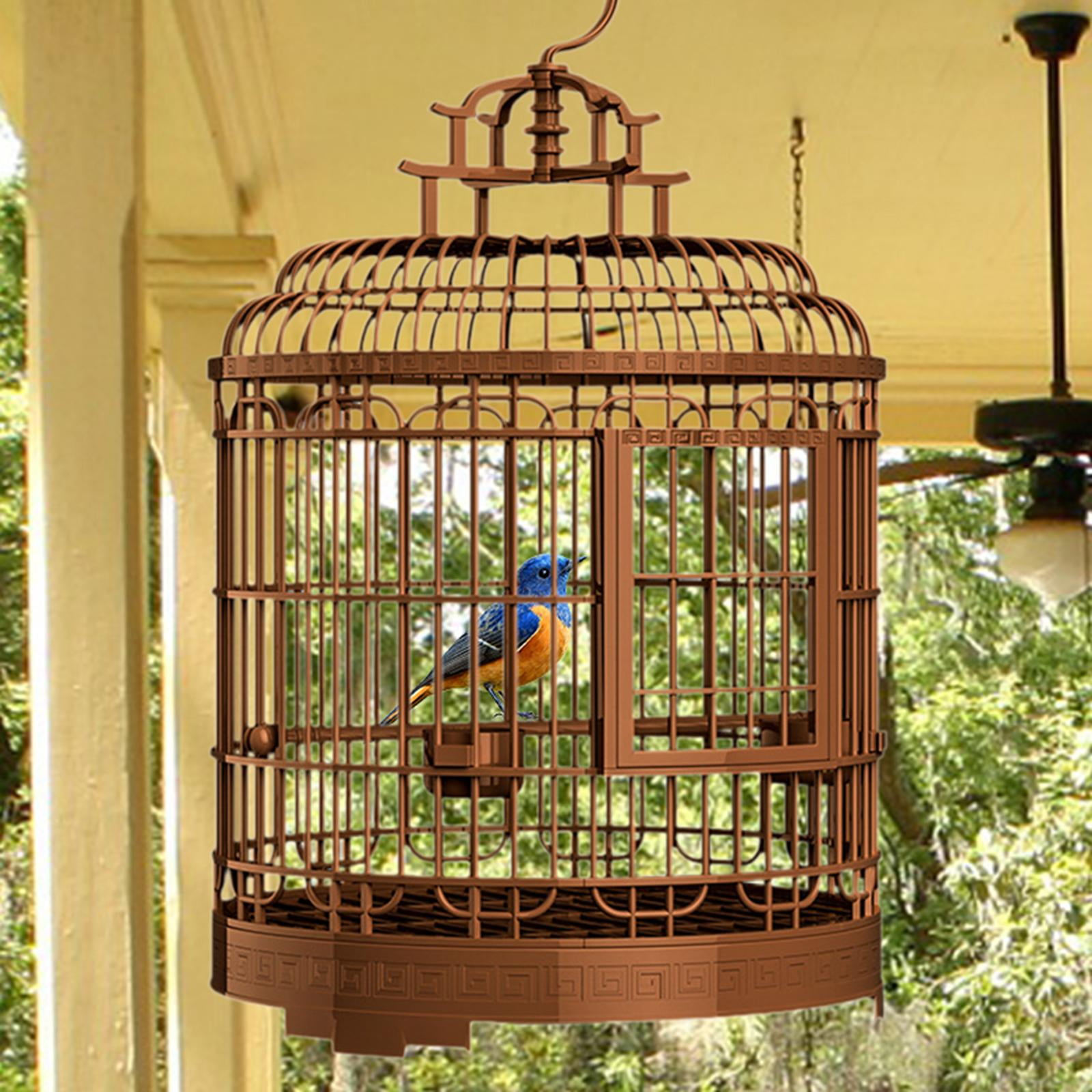 TOOYFUL s Cage Nest Pet Supplies Large Hanging Birdcage Parrot Cage for Finches Parakeets Cockatoos Small Birds African
