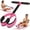 Pink, variant on UNLLLL Pedal Resistance Band with Handles, 6 Tube Elastic Workout Equipment, Multifunction Foot Pedal Exerciser, for Stretching Yoga Pilates Strength Training (Pink)