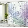 thumbnail image 4 of Ambesonne Lavender Shower Curtain, Dreamy Art Purplish Leaves, 69"Wx75"L, Pale Ceil Blue Pale Green, 4 of 4