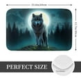 Wolf Front Door Mat, Front Door Mat Indoor Outside Entrance, Easy Clean