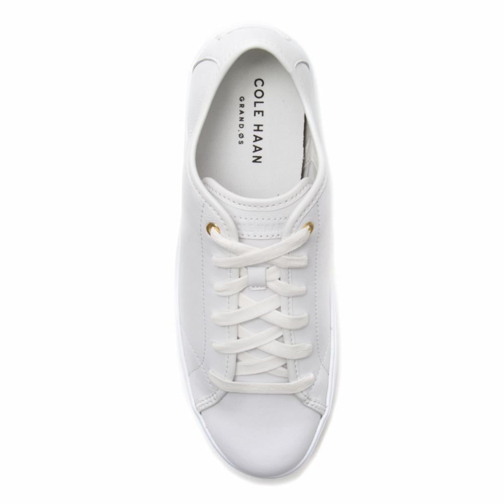 cole haan white leather shoes