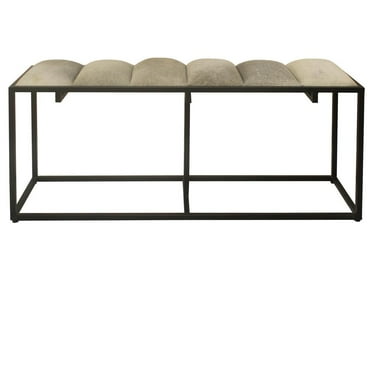 Modish Metal Vanity Bench, Black - Walmart.com