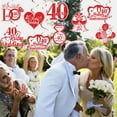 thumbnail image 2 of 24 Pieces 40th Anniversary Hanging Swirls Decorations, 40th Ruby Wedding Anniversary Hanging Swirls Ceiling Decorations for Couple, Happy Anniversary Valentine Party Supplies, 2 of 6
