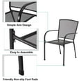 thumbnail image 2 of AECOJOY Metal Outdoor Dining Chair - Set of 4, Gray, 2 of 7