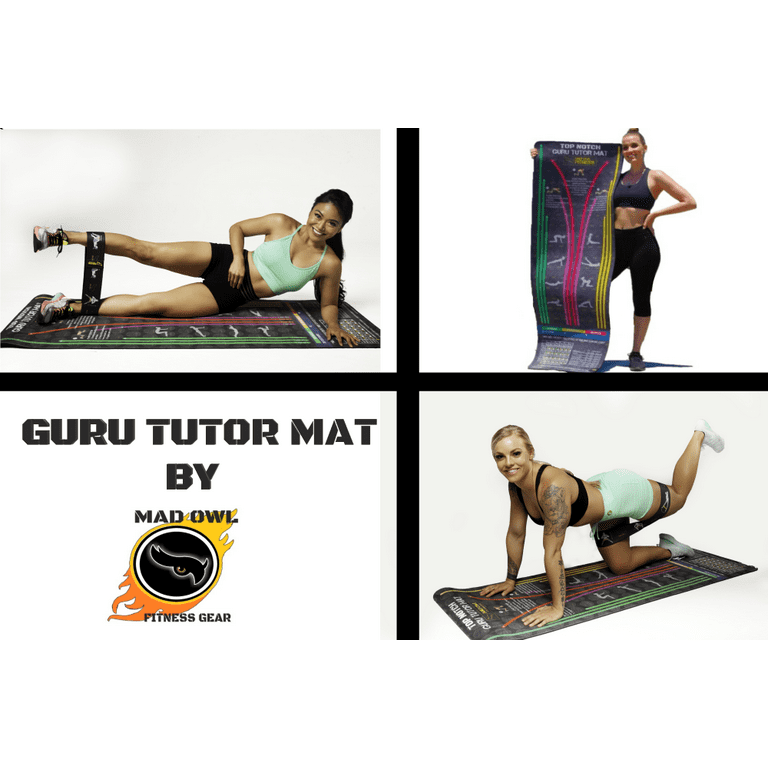 Mad Owl Fitness Gear, Guru Tutor Yoga Mat Strengthening & Non-Slip  Lightweight and Portable Exercise Mat for Women/Men Home, Pilates, & Floor