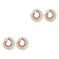 thumbnail image 4 of Sonducket 1 par de pendientes bohemios boda aniversario vacaciones moda joyería novia regalo personalizado accesorios rosa Type2 NO2 Sonducket CBP227465, 4 of 6